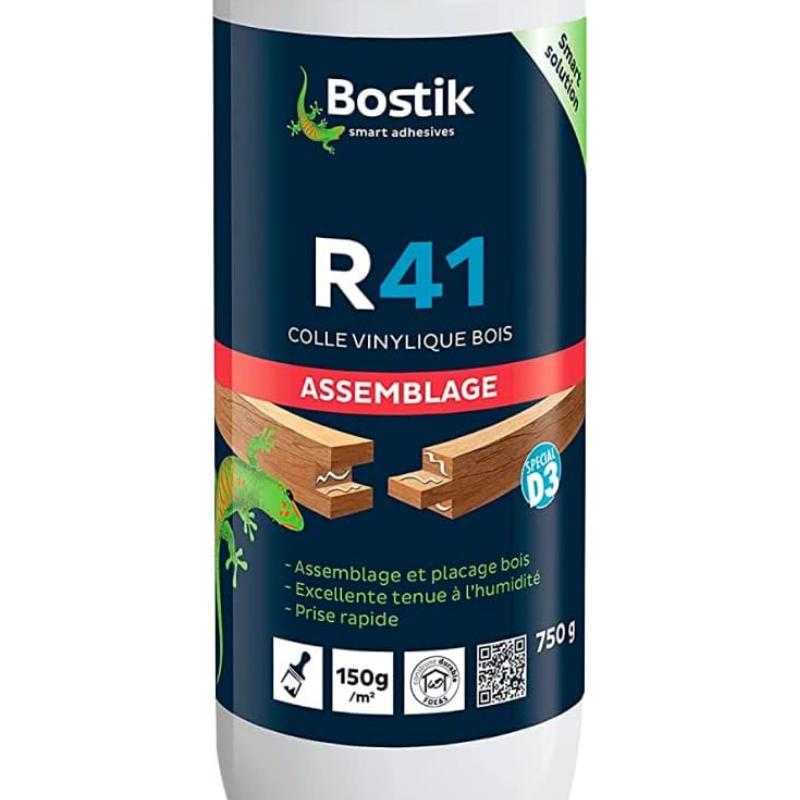 Colle vinylique bois Bostik 41 – Spécial D3 pour assemblage et placage
