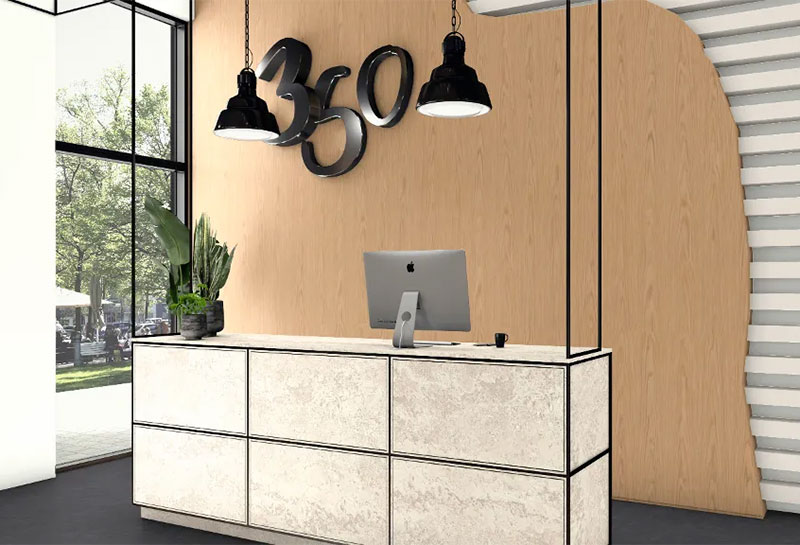 Panneau Melamine H1316 ST17 Chene Bookmatch 19mm 280x207cm