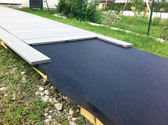ROULEAU DE FEUTRE GEOTEXTILE TERRASSE Noir [100gr/m²] 
