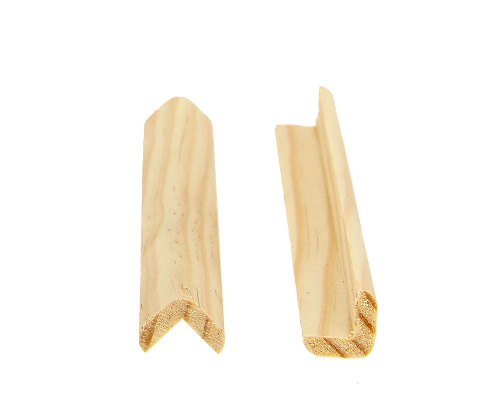 Moulure BAGUETTE D'ANGLE Pin Sans Noeud Arrondi 15x15mm 2.40ml (Bte 50pi)