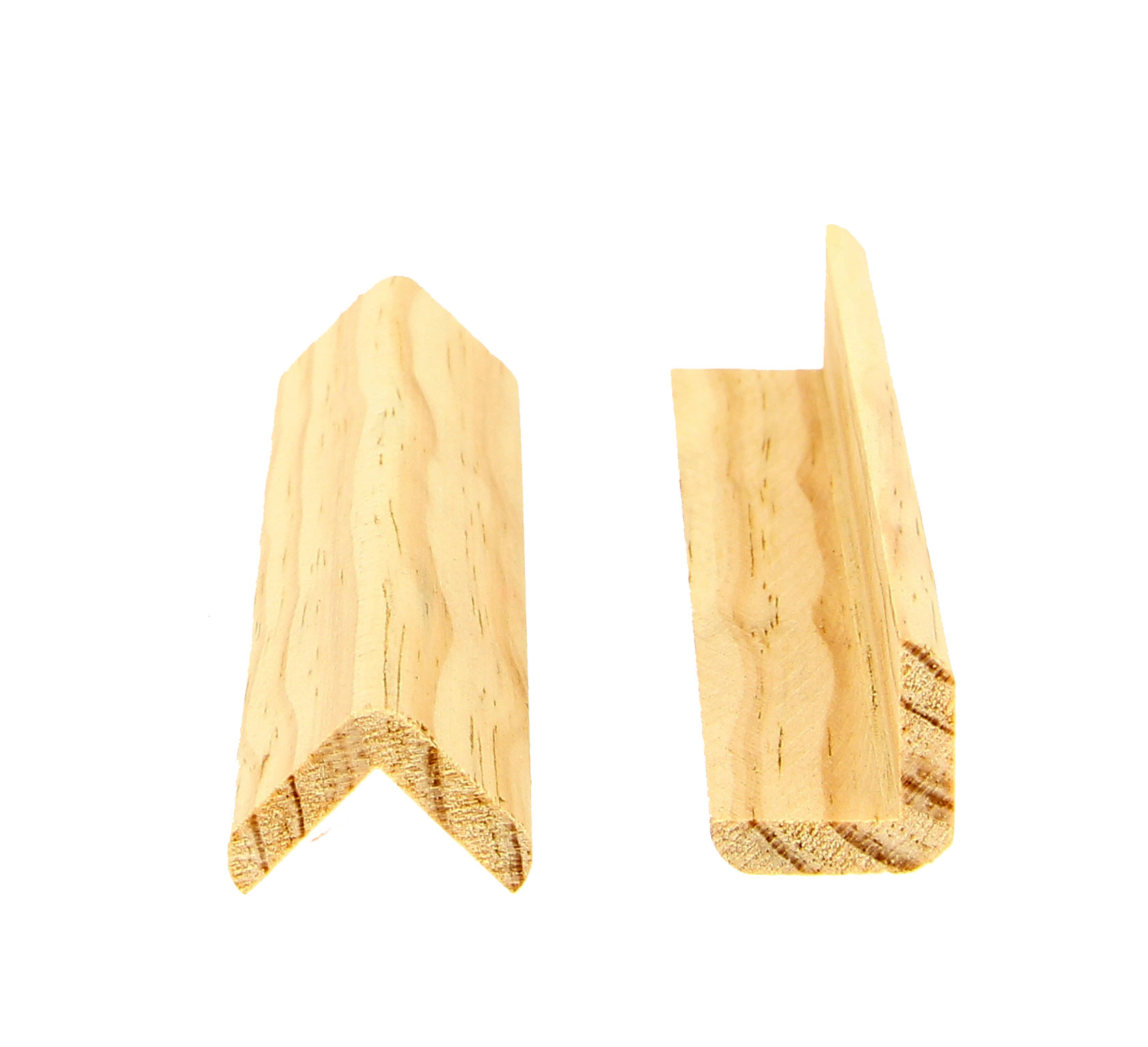 Moulure BAGUETTE D'ANGLE Pin Sans Noeud Arrondi 24x24mm 2.40ml (Bte 50pi)