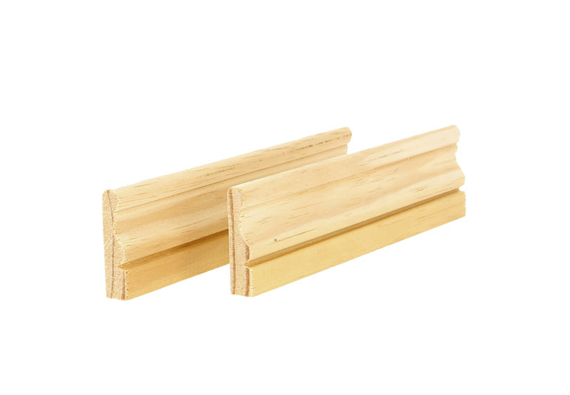 Moulure CHAMBRANLE Pin Sans Noeud L.XVI Doucine 10x40mm 2.40ml (Bte 25pi)