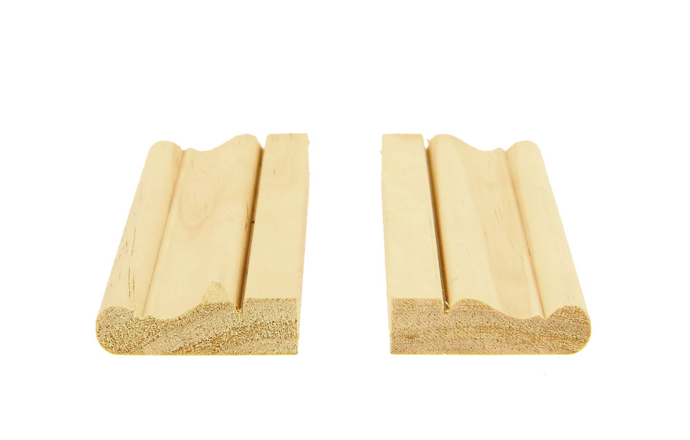 Moulure CHAMBRANLE Pin Sans Noeud L.XVI Doucine 10x50mm 2.40ml (Bte 25pi)