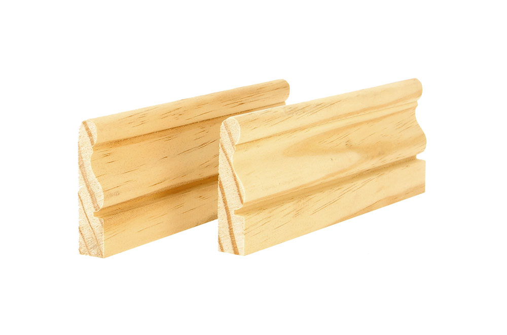 Moulure CHAMBRANLE Pin Sans Noeud L.XVI Doucine 15x60mm 2.40ml (Bte 15pi)