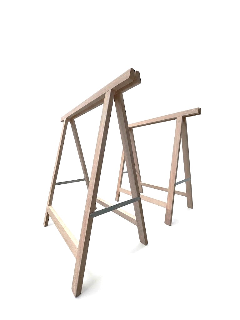 TRETEAU BOIS Pliable Hêtre 80x80cm