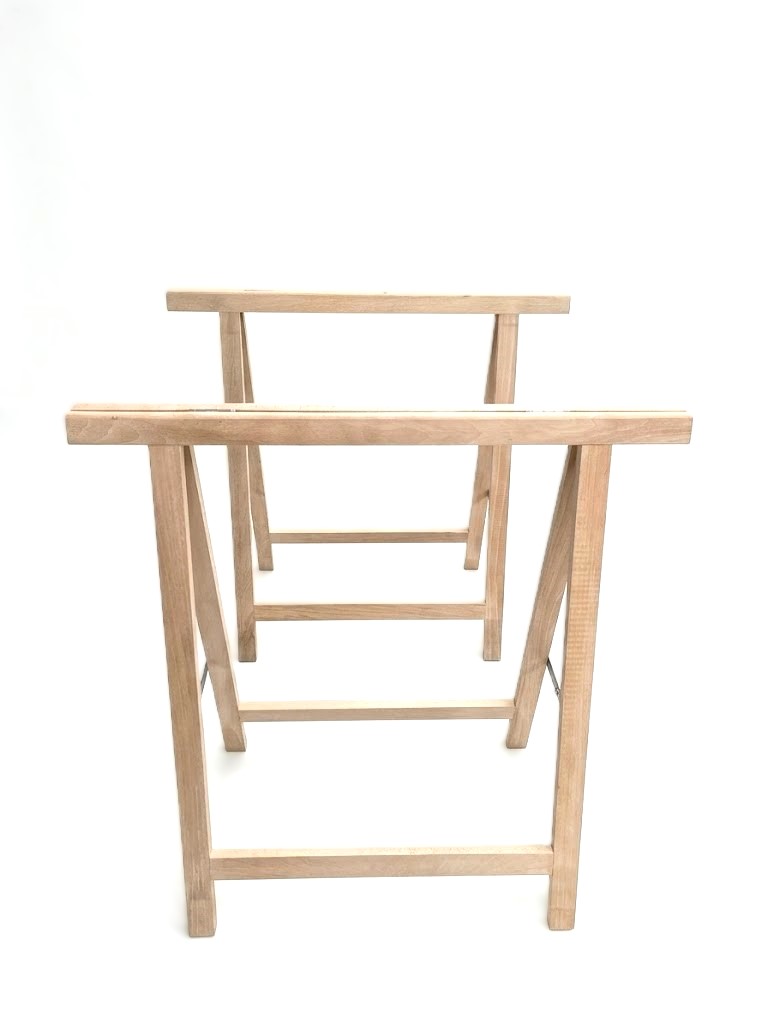 TRETEAU BOIS Pliable Hêtre 80x80cm