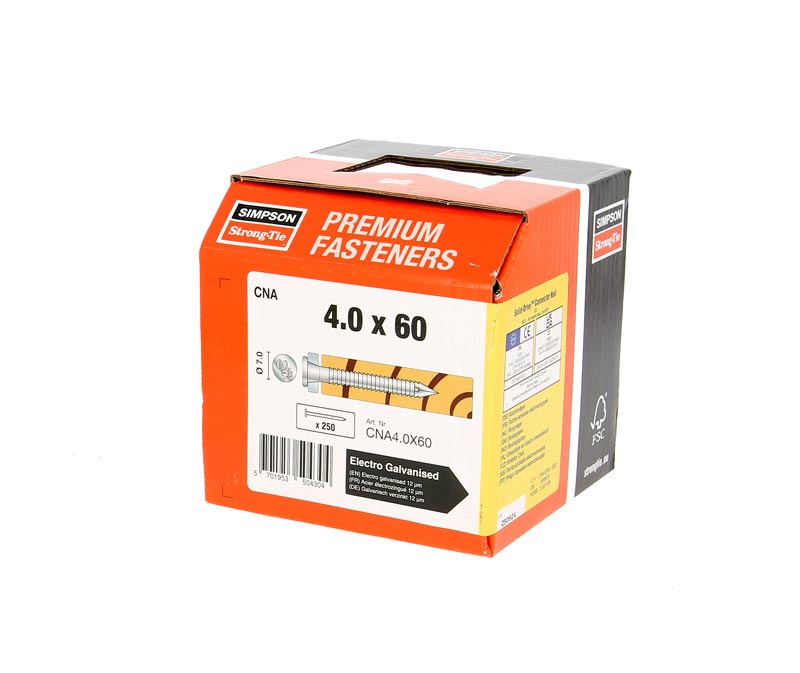 BOITE POINTES CRANTEES (CNA) 4x60mm (250 pièces)