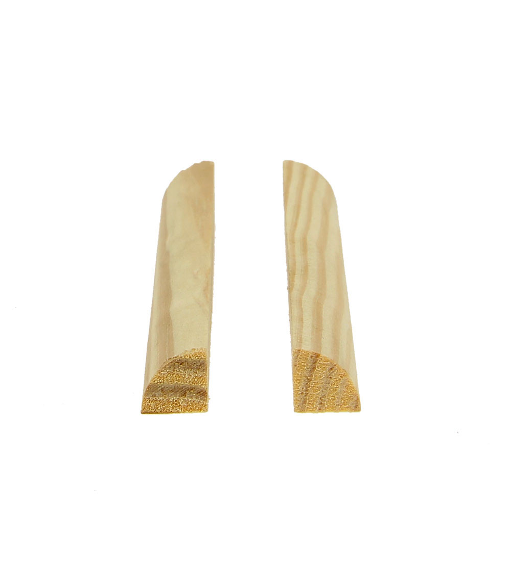 Moulure 1/4 ROND Pin Sans noeud Rayon 15mm 2.40ml (Bte 50pi)