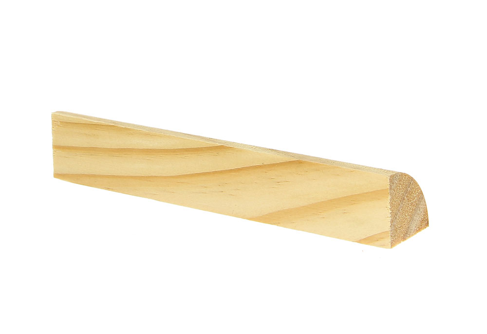 Moulure 1/4 ROND Pin Sans noeud Rayon 30mm 2.40ml (Bte 15pi)
