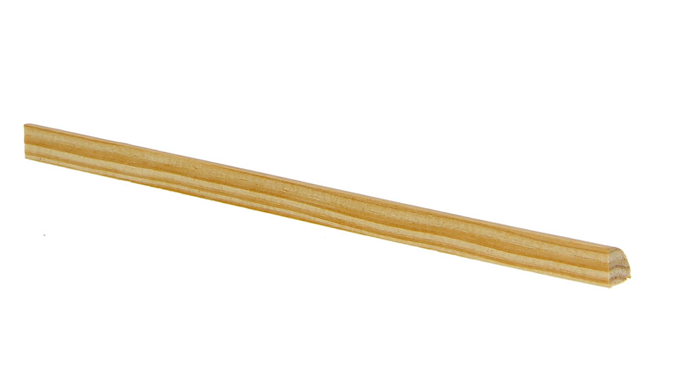 Moulure 1/4 ROND Pin Sans noeud Rayon 8mm 2.40ml (Bte 50pi)