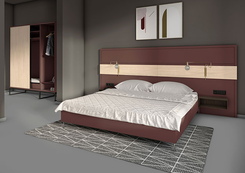 Panneau Melamine U444 ST9 Cassis 19mm 280x207cm